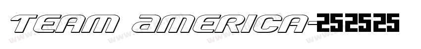 Team America字体转换
